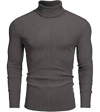 Mens Knitted Turtleneck Slim Fit Turtleneck