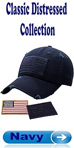 American Flag Classic Distressed Collection _ Navy