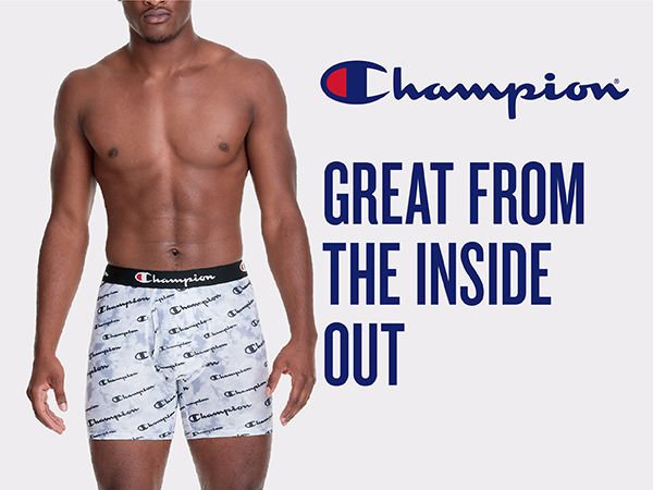 Champion great from the inside out mens underwear boxer briefs total support pouch