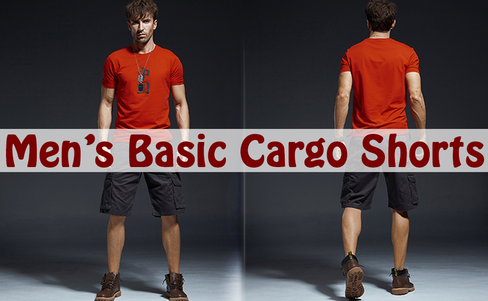 Galaxy by Harvic Mens Basic Cargo Shorts