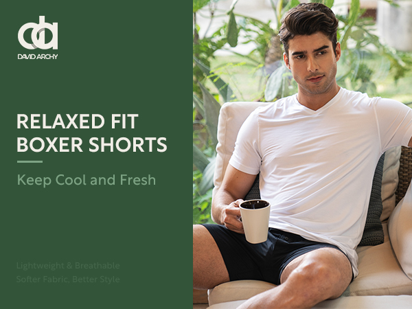 relaxed fit boxer shorts cool and fresh