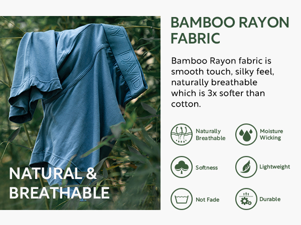 bamboo rayon fabric natural and breathable