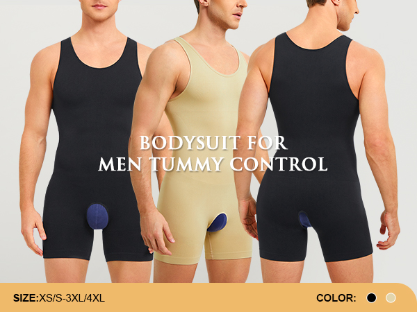 SOLCYSX Bodysuit for men tummy control