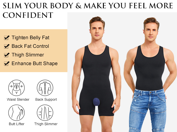 SOLCYSX Body shaper for men slim your body