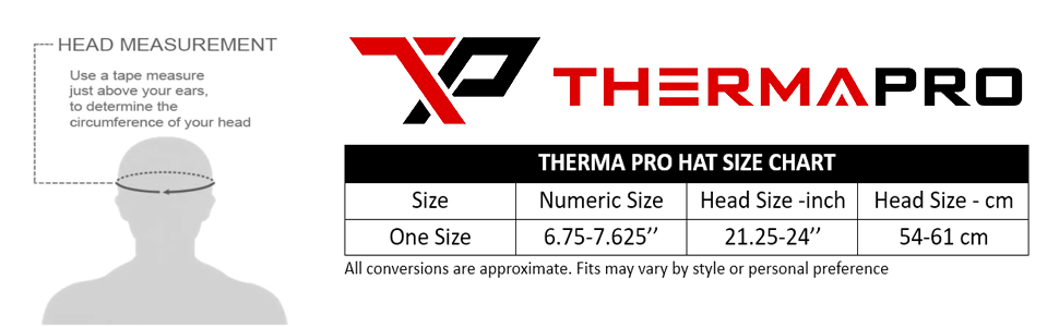 therma pro size chart