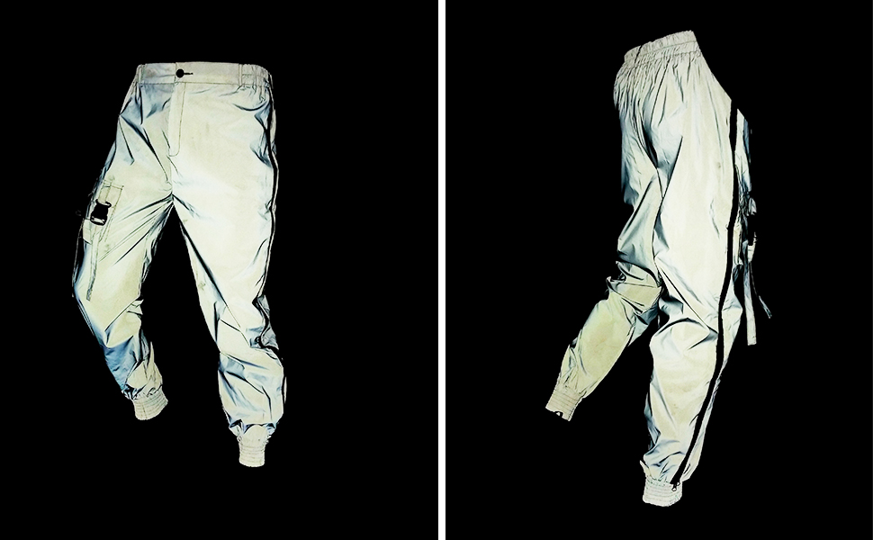 men reflective pants 