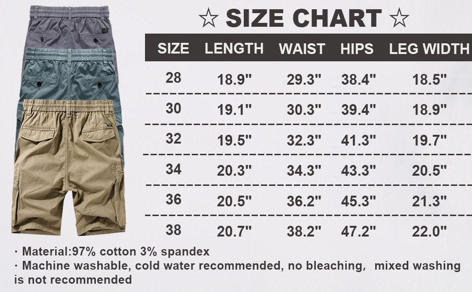 Men''s Casual Cargo Shorts with Multi Pockets