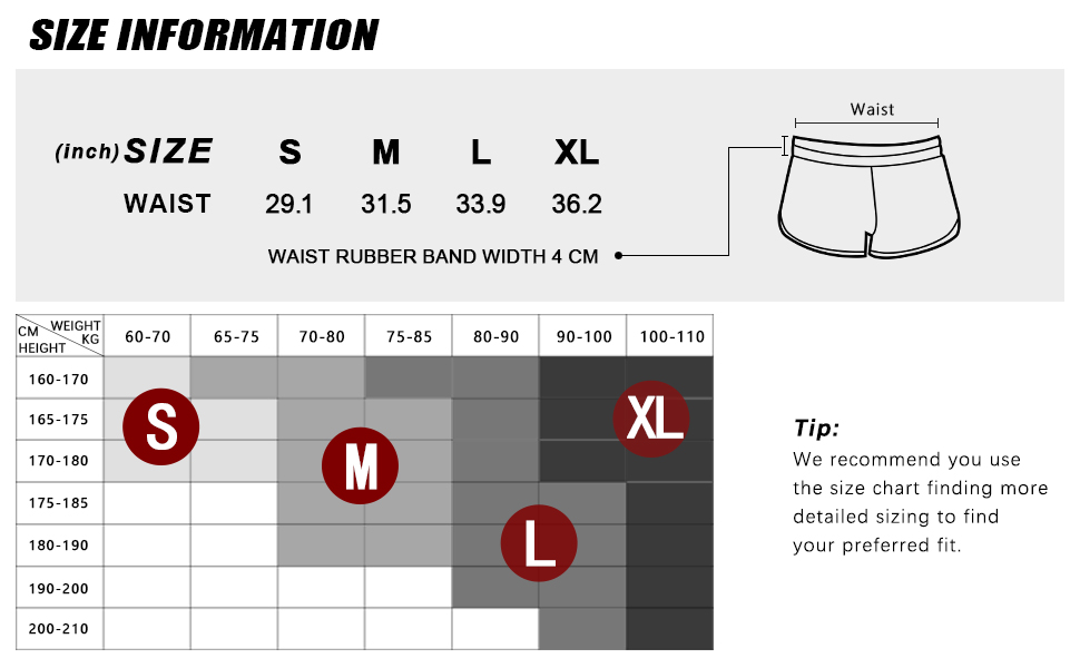 KZ001 Size Chart