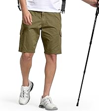 men khaki cargo shorts