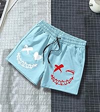 men cartoon graphic shorts