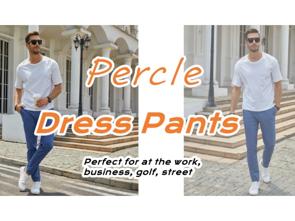 Mens Classic Fit Dress Pants