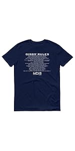 gibbs rules shirt tee tshirt ncis official clothing apparel clothes special agent leroy jethro gibbs