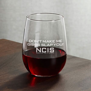 NCIS Don''t Make Me Gibbs Slap You laser engraved wine glass