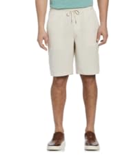 PULL-ON CARGO 10” LINEN-BLEND SHORTS