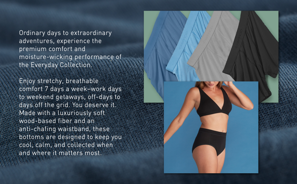 ExOfficio Everyday Collection, premium comfort and moisture-wicking performance