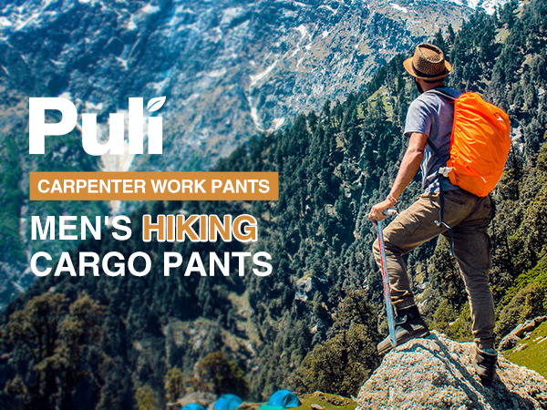 Men''s hiking cargo pants carpenter work pants