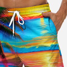 Tropical Hawaii Beach Shorts