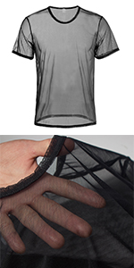 Men&amp;#39;s Mesh See Through T Shirts