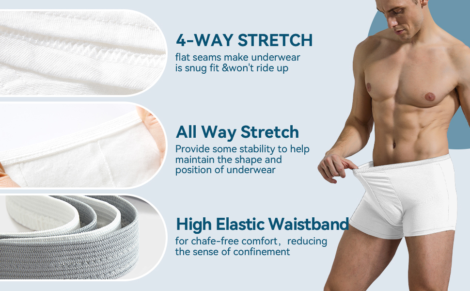 High elastic waistband and comfortable