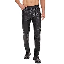 Shiny leather pants for men