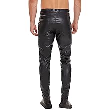 Shiny leather pants for men