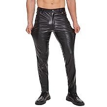 Shiny leather pants for men