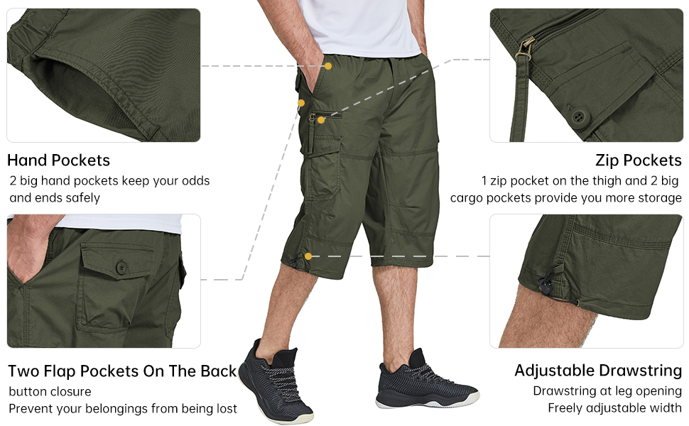 men cargo shorts