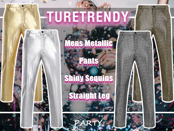 Mens Metallic Pants