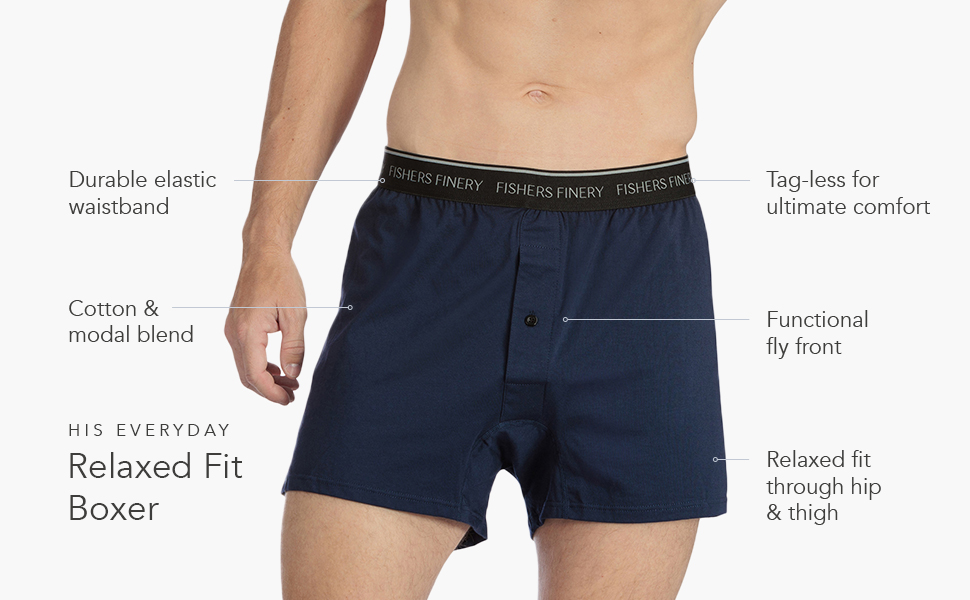 Mens boxer underwear modal cotton relaxed luxury boxers