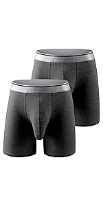 cotton boxer briefs long leg men underwear comfortable boxers