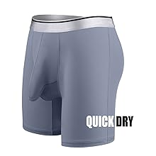 Men''s Underwear Silky Smooth Boxer Briefs Long Leg Quick Dry Boxer Briefs