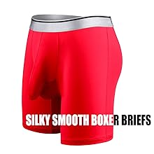 Men''s Underwear Silky Smooth Boxer Briefs Long Leg Quick Dry Boxer Briefs