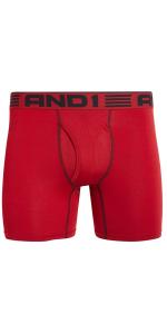 AND1 Men''s High Performance Compression Boxer Briefs Active Underwear 