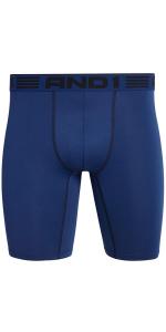 AND1 Mens Compression Long Leg Performance Boxer Briefs