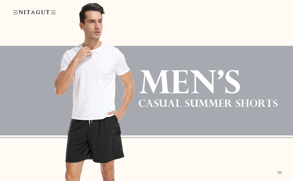 Mens Shorts Casual Fashion Drawstring Elastic Waist Summer Beach Short Classic Fit Workout Shorts