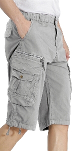 grey shorts men