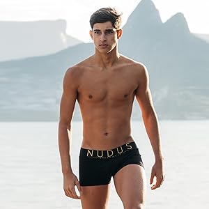 black mens trunk underwear