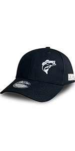 Fish Hats for Men Women - Fishing Gifts Baseball Caps Black White