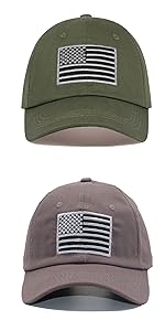 American Flag Army Green And Coffee