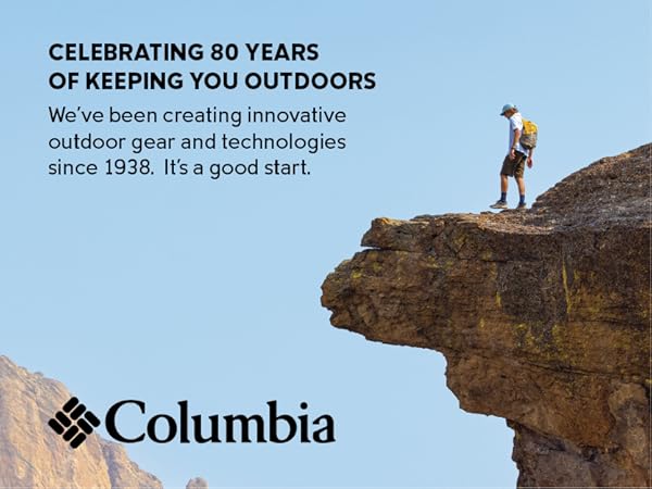 Celebrating 80 years keeping you outdoors, since 1938, Columbia Sportswear Company