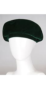 Green Velvet Beret