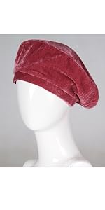 Pink Velvet Beret