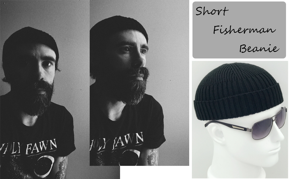 Fashion Brimless Knitted Cuff Short Fisherman Beanie Hats 