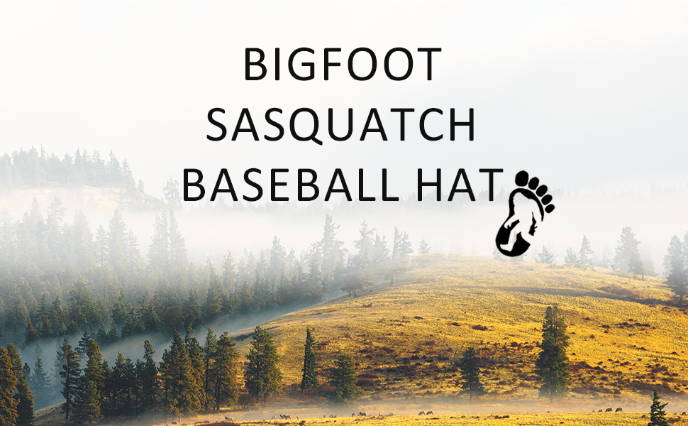 Bigfoot Wild Sasquatch Mesh Hats Embroidered Baseball Cap Big Foot Adjustable Snapback Cap for Women