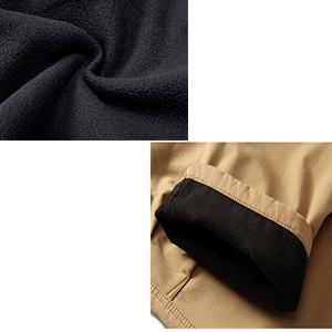  warm fleece cargo pants men