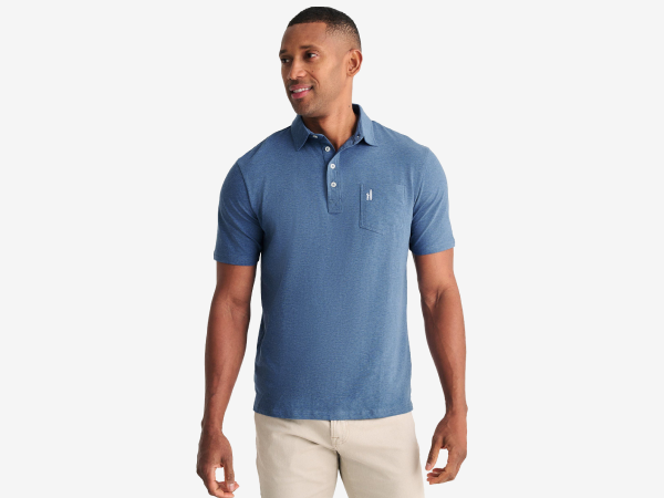 heathered polo