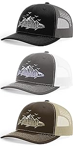 Horn Gear Trucker Hat. Trout Fishing Hat.