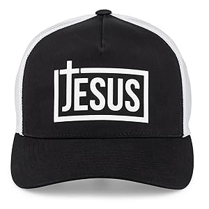 Jesus Christian Trucker Hat Adjustable Mesh Cap Religious Gifts Men Women