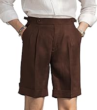 mens linen shorts