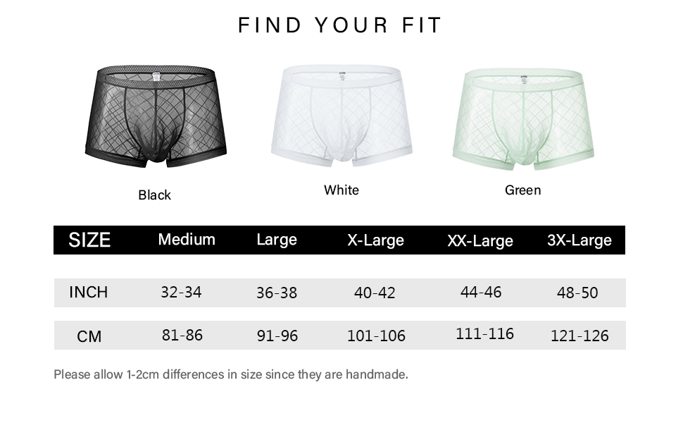 Mens Mesh Lace See-Through Boxer Brief